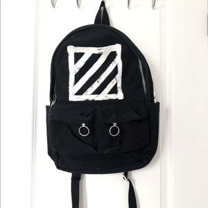 Off-White Brushed Diagonals Backpack